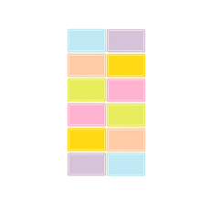 Colourful, Waterproof Self-Adhesive Lables 50's